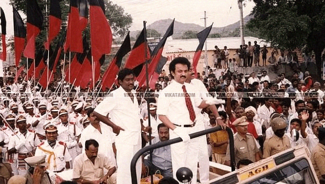 அன்பில் பொய்யாமொழி மற்றும் மு.க.ஸ்டலின் தி.மு.க இளைஞர் அணி விழாவில்