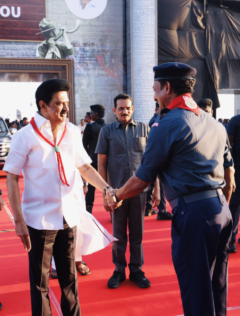 Chief Minister M K Stalin at the Valedictory function of Jamboree 2025