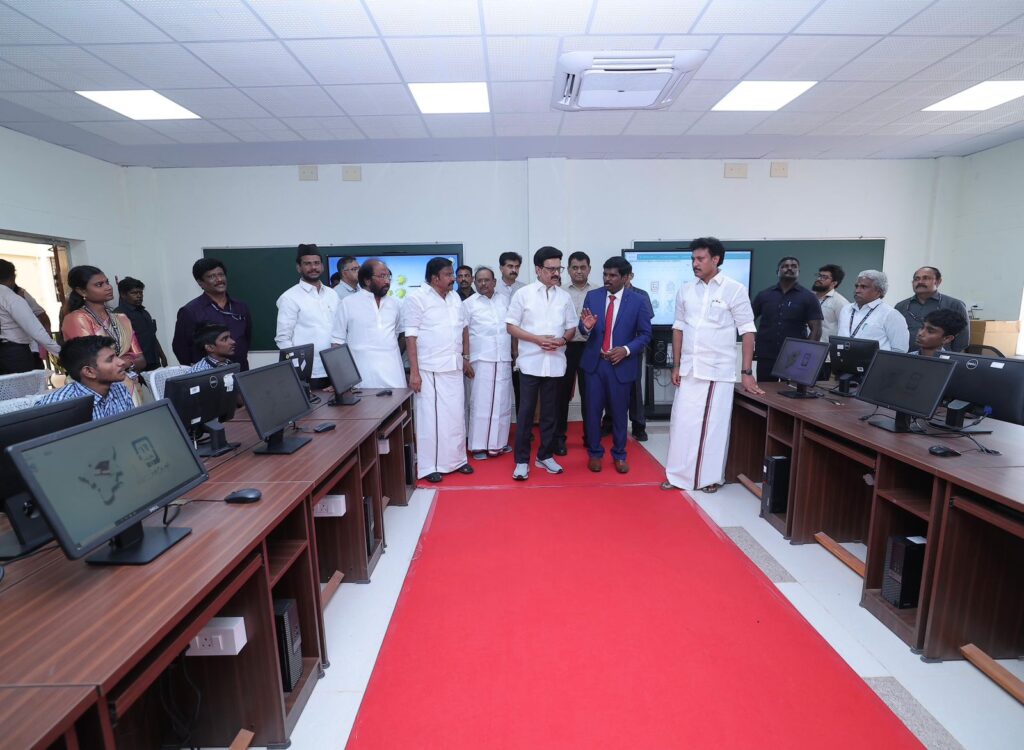 Tn Chief Minister MK Stalin, Opened For Government Model Schools In Trichy, School Education minister Anbil Mahesh Poyyamozhi as well participated 