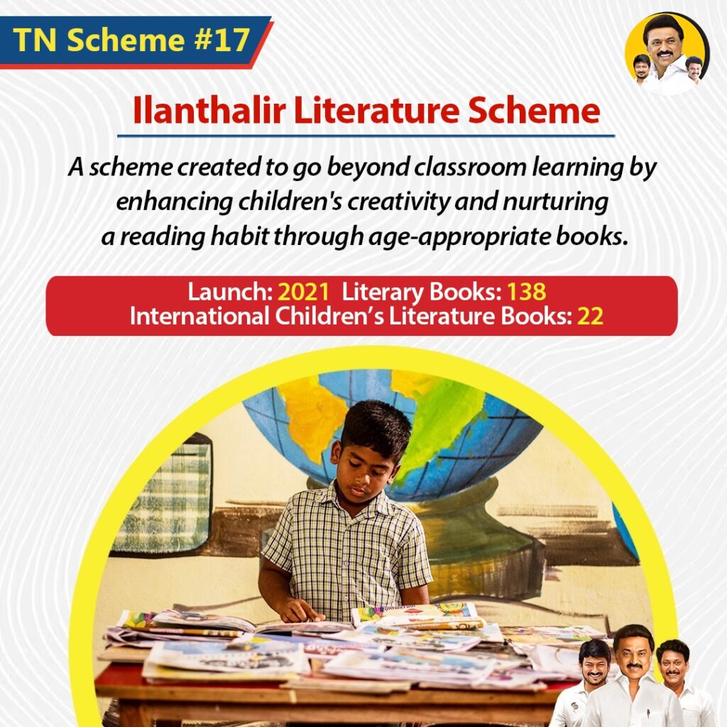 A scheme created to go beyond classroom learning by enhancing children's creativity and nurturing a reading habit through age-appropriate books.
