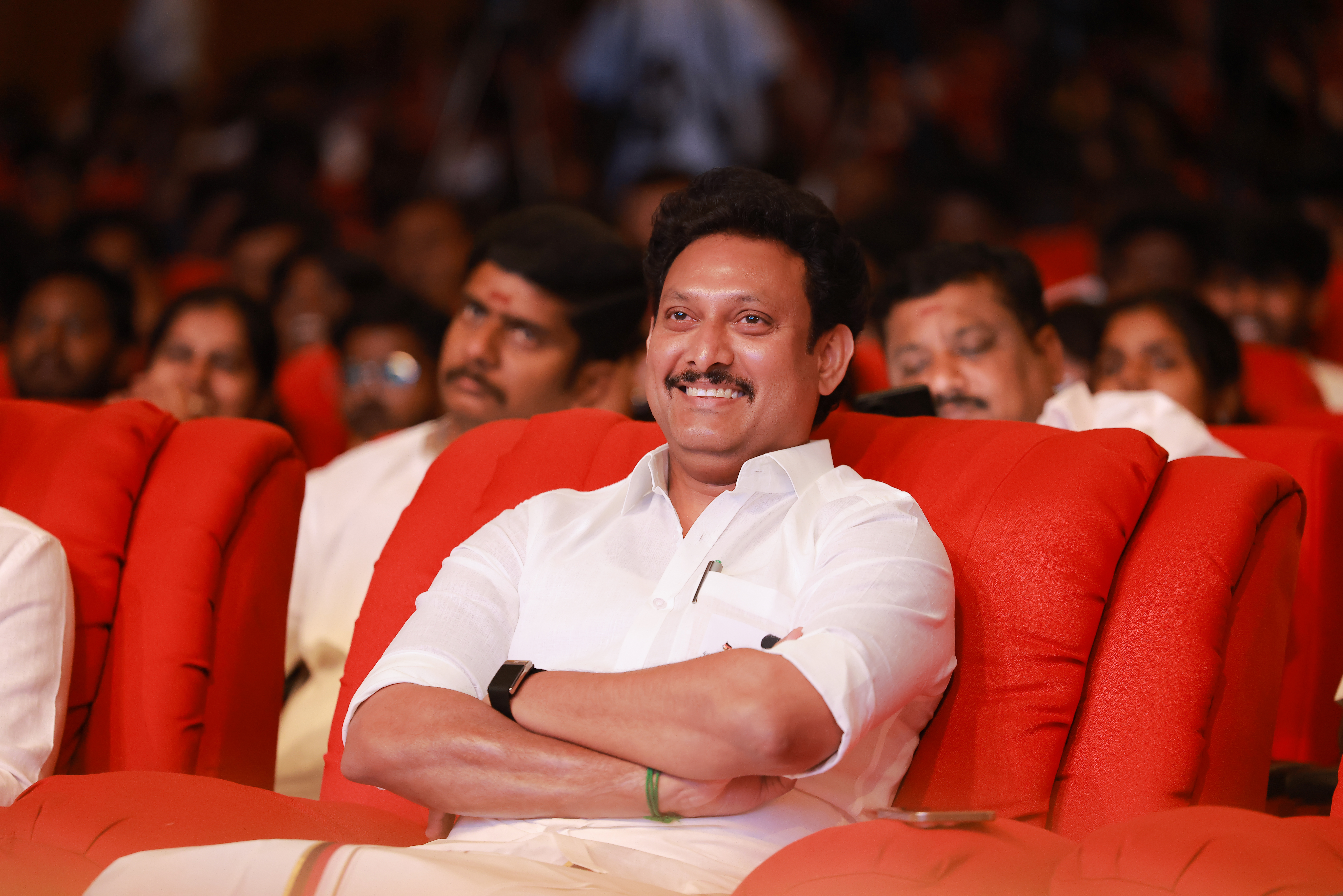 Anbil Mahesh Poyyamozhi Candid image